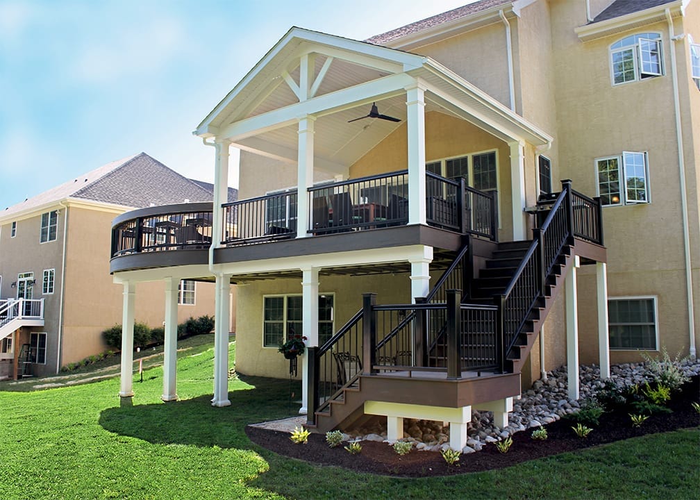 custom deck and porch in Springfield PA