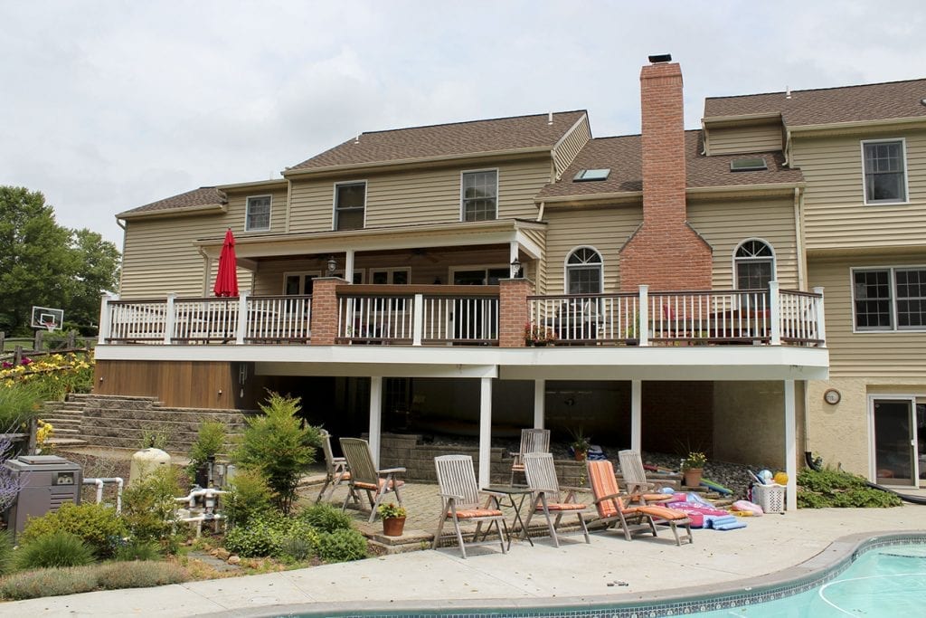 deck with pool overlook