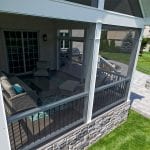 screened-in timbertech porch in harleysville pa