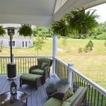 deck with vintage lantern accents