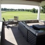 deck interior with stone perimeter