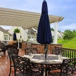 antigua gold deck with outdoor kitchen