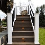 wrought iron black railing system for deck