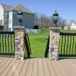 deck stone columns