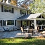 Hendrick - Timbertech Porch and Flag Stone Patio