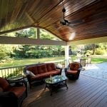 Hendrick - Timbertech Porch with lights and fan