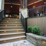 Mattice - TimberTech Porch with curved stairs