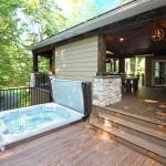 Mattice - TimberTech Porch with hot tub