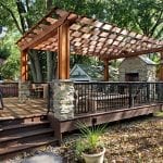 Broderick - Trex deck with pressure treated pergola