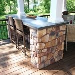 Polizzi - Trex Deck with stone bar counter