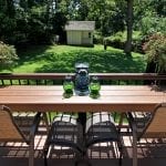 Gallagher - Timbertech antique palm deck with bar counter