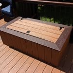 Gallagher - Timbertech antique palm deck with storage box