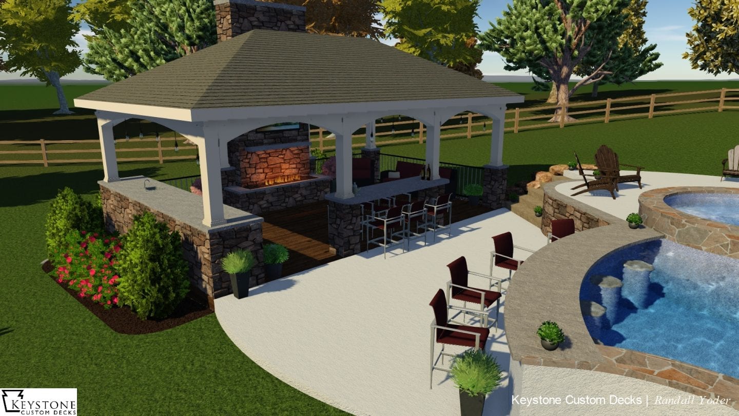 outdoor pavilion rendering