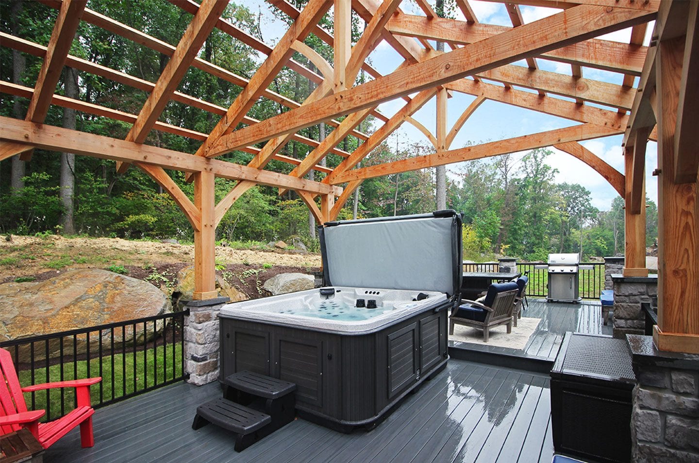 hot tub deck add-on