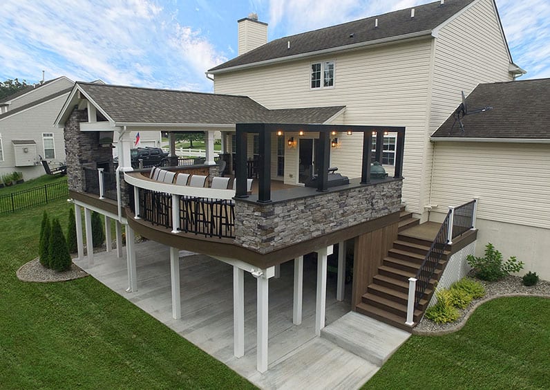 modern deck trend with industrial features