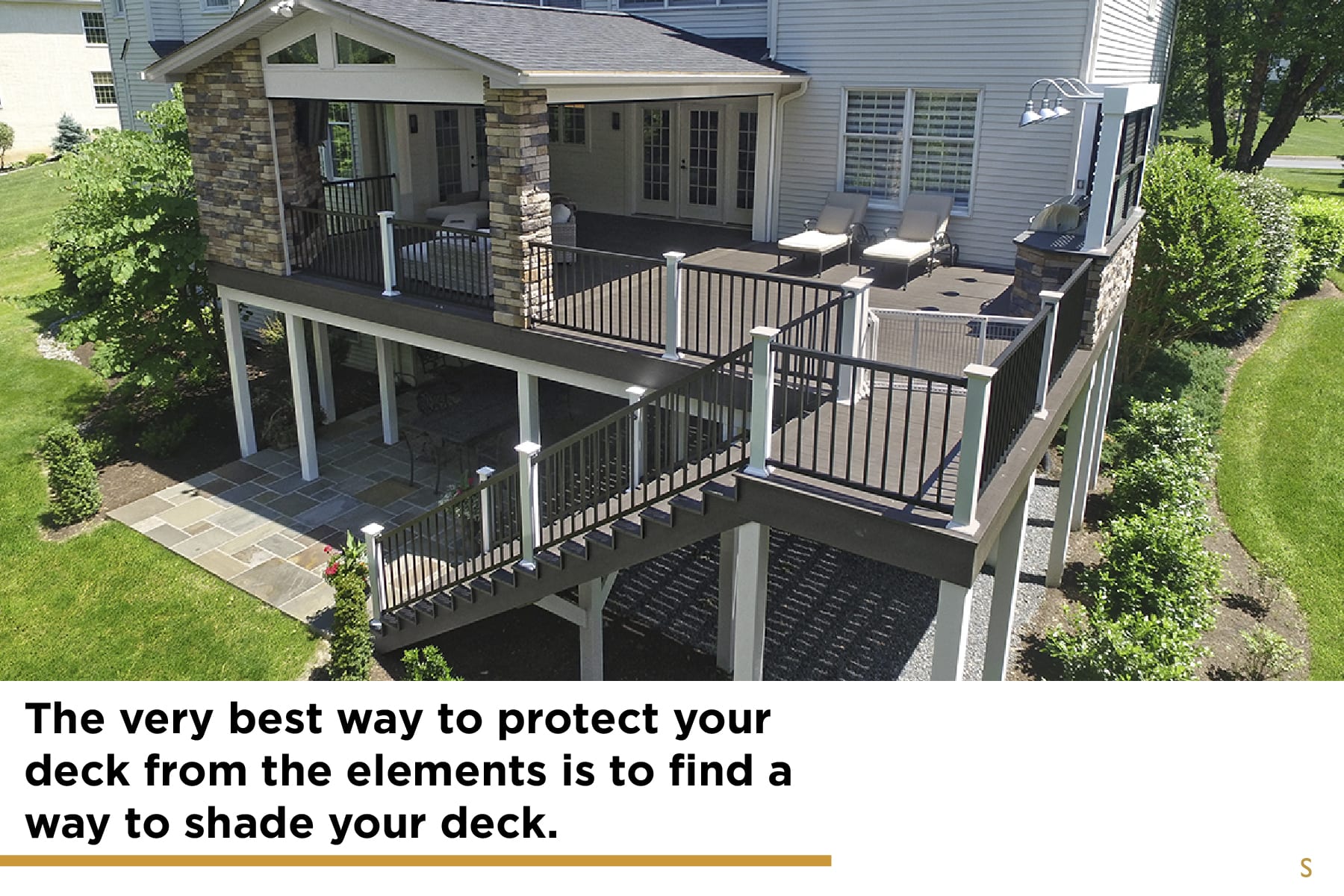 shade is the best way to protect your desk from the elements