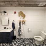 washroom for Keystone Custom Decks showroom