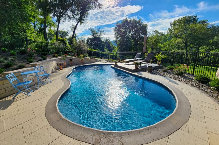 Hillside Concrete Pool / Patio – Landenberg, PA