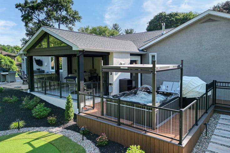 Modern Screened Porch Patio / Canopy Spa – Ambler, PA